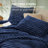 Bedsure Queen Size Comforter Sets - 3-Piece Double-Sided Fleece Fluffy Navy Bedding, Cozy Striped Aesthetic for Modern & Guest Bedrooms, All-Season Luxury Home Decor-121450090-105492178