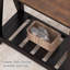 Ensemble de 2 tables de bout Farmhouse, table d'appoint rustique étroite avec tablette de rangement pour petits espaces, table de chevet ou canapé rétro pour le salon et la chambre à coucher