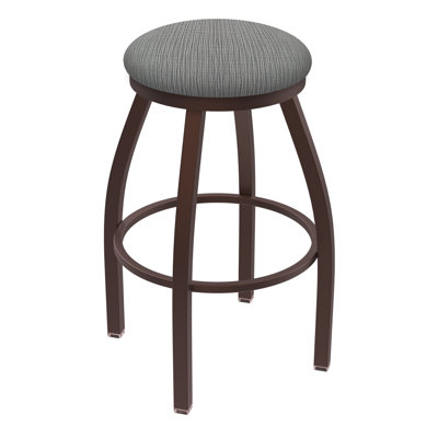 Cragin Swivel Upholstered Counter Stool with Metal Frame