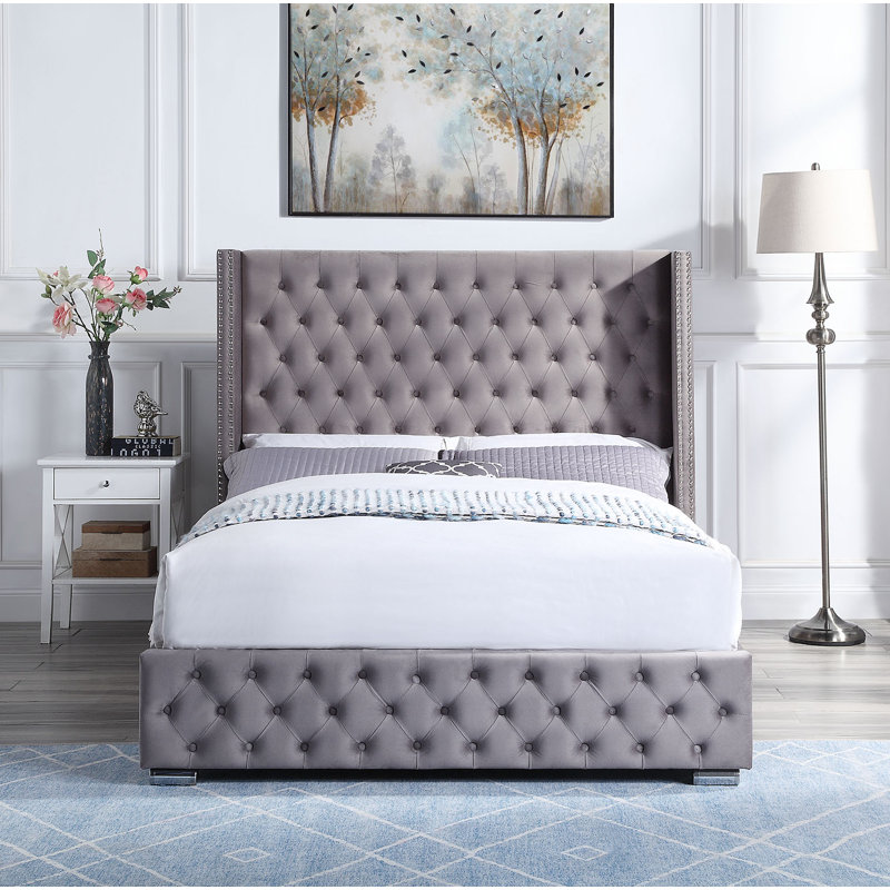 Sumner Upholstered Ottoman Bed Frame, Double (4'6)