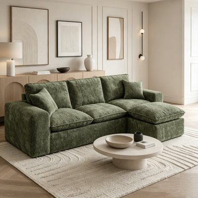 Canapé modulaire moderne avec méridienne réversible Boucle