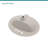 20" Oval White Ceramic Bathroom Sink Drop-In Vanity Basin with Integrated Overflow-127342869