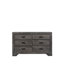 Commode double 6 tiroirs avec miroir Katarina