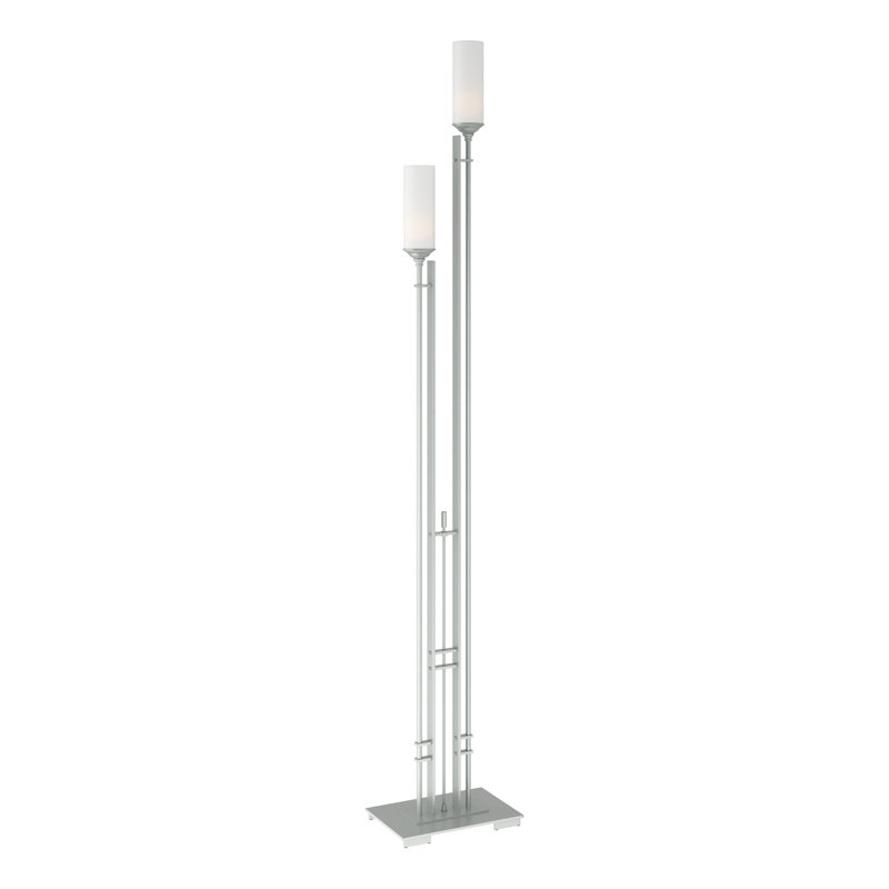 Lampe sur pied 75 po Metra, Opale, Platine rétro