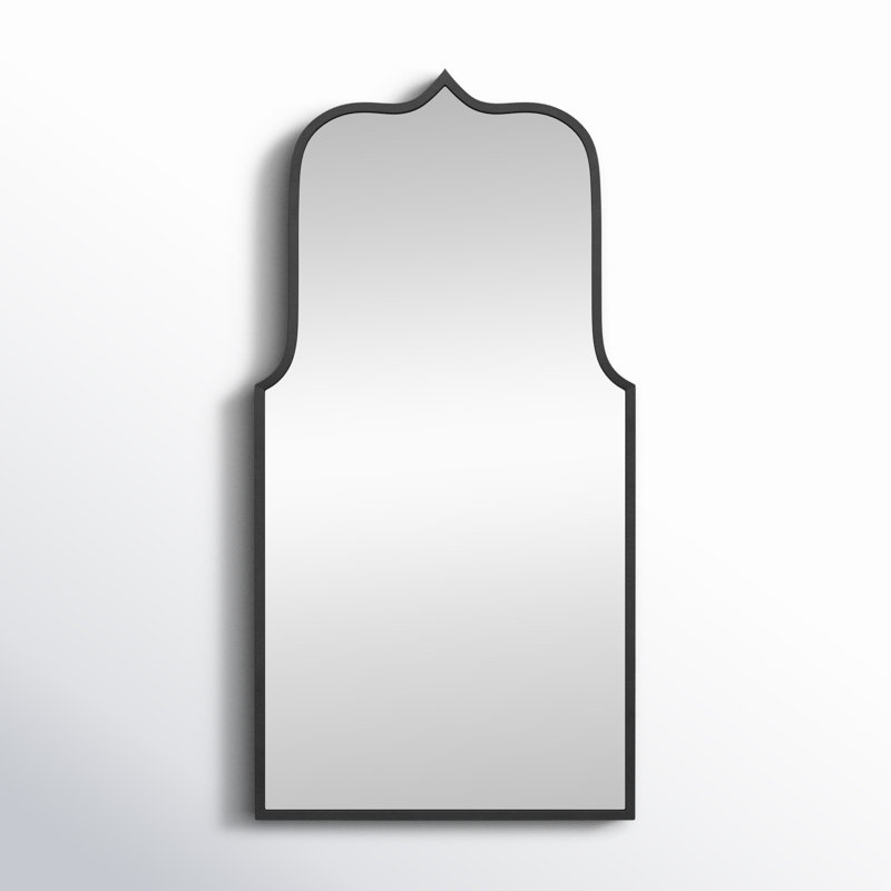 Keris Wide Arch Mirror, Black, 36" x 22"