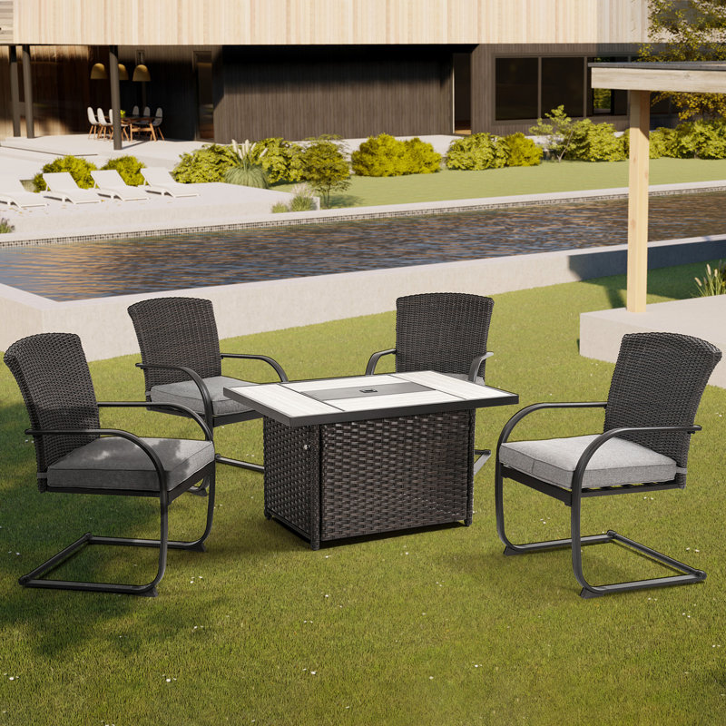 4 - Person Patio Conversation Set with Cushions