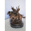 Petite statue en bronze à base de marbre Orrville de la collection Remington Coming The Rye, 14 po x l 9 po x H 13 po