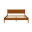 Lit plateforme très grand Mid-Century moderne en bois au fini chêne-24294464-24294471