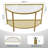 Kimblery 36.2'' Glass Top Console Table