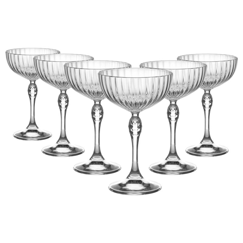 America '20s Champagne Cocktail Saucers - 230ml, 6
