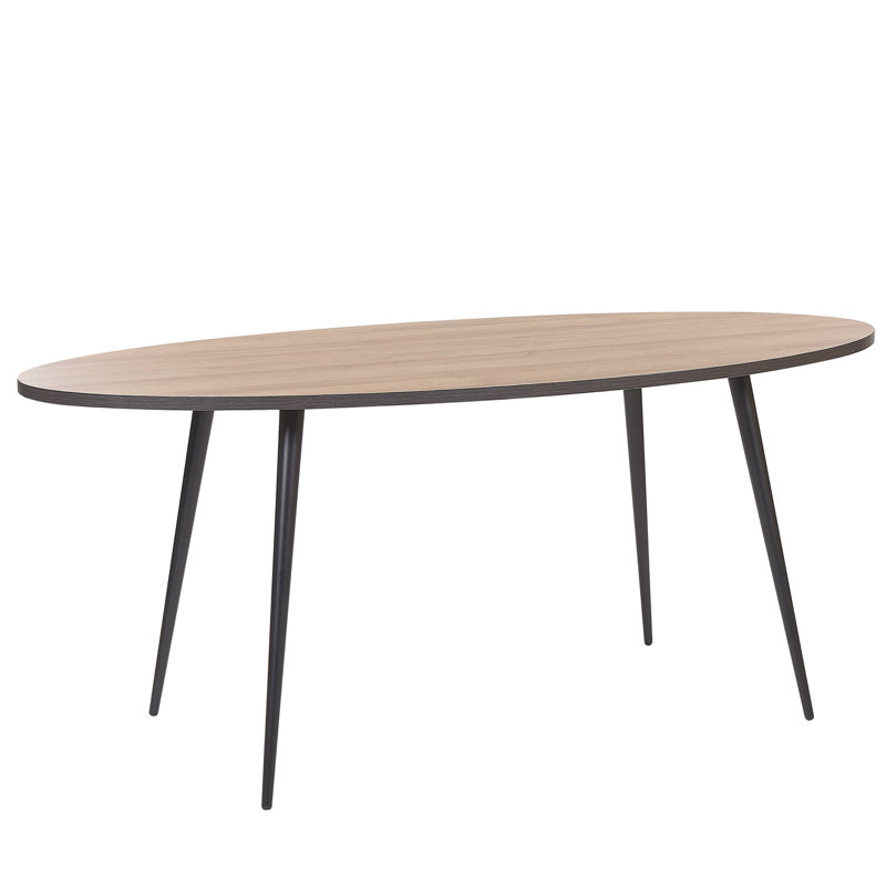 Doug Oval Metal Base Dining Table