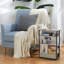 40cm W Metal Bedside Table-914059254