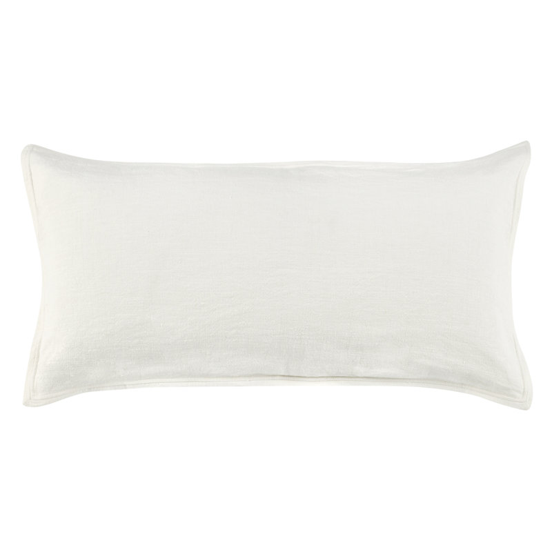 Talia Linen Pillow Sham, King, Ivory