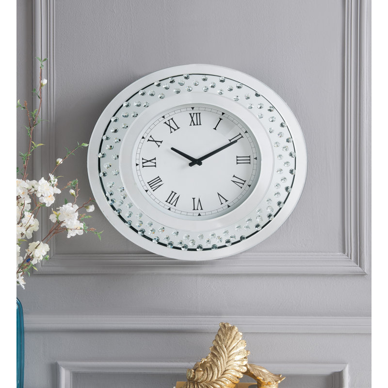 Horloge murale à miroir Kabrina