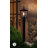 Dusk To Dawn Outdoor Post Lantern, Rectangular Clear Glass Exterior Post Light, E26 Base, Black