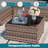 4-Person Outdoor Patio Set Seating Group with Cushions-328451614-328451613