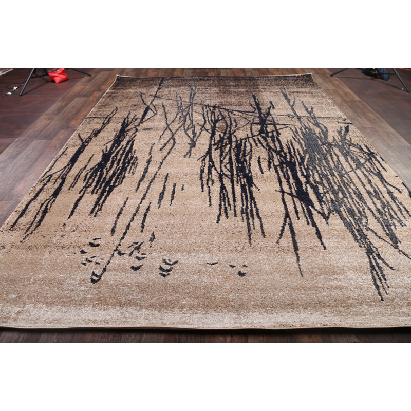 Tapis oriental beige / brun Juelz, Rectangle 10 pi x 13 pi