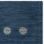 Tapis bleu en laine tissé à la main à pois Pixley-25815782