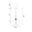 Luminaire suspendu moderne en verre 12 po pour îlot de cuisine, salle à manger, couloir - mini luminaire suspendu 1 lumière avec abat-jour en forme de bol - Compatible avec ampoule E26-289830611