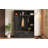 4-IN-1 Elegant 59" Wide Hall Tree With Golden Hooks & Handles-881671647