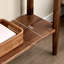 Walnut Solid Wood Rectangular Console Table-466890910