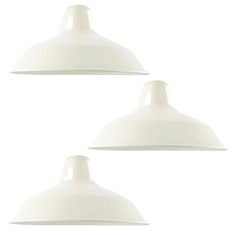 Harshaw 16cm H Metal Bowl Pendant Shade ( Uno ), White