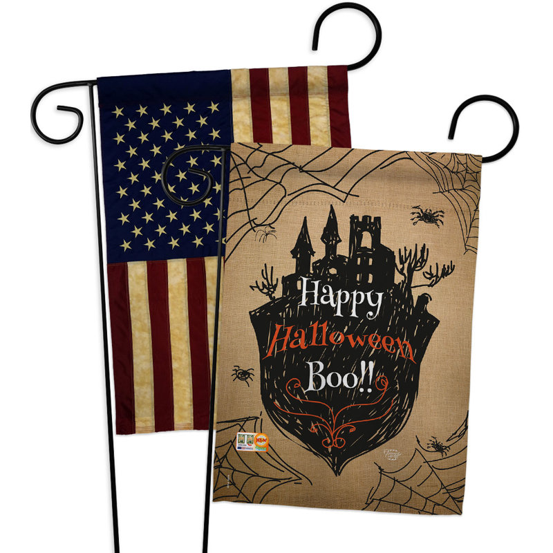 Drapeau de jardin en polyester 2 côtés 1 pi 5 po x 1 pi
