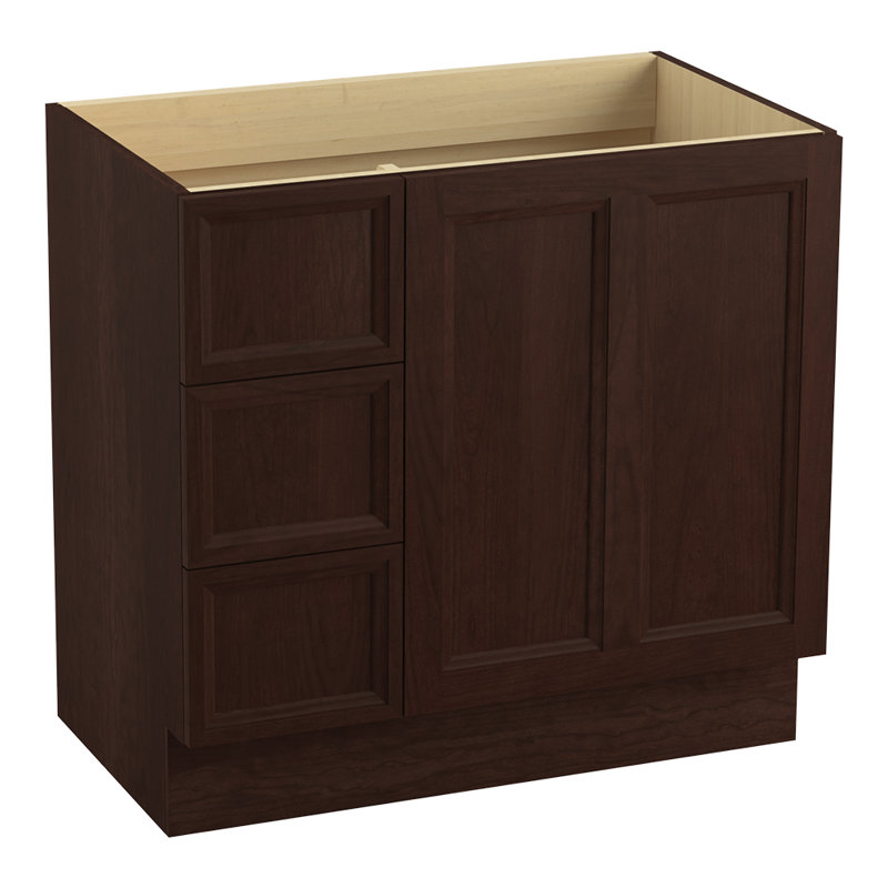Base de meuble-lavabo Damask, Tweed cerise