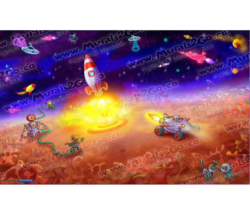 Affiche de l’espace i brillante, H 30 po x l 48 po
