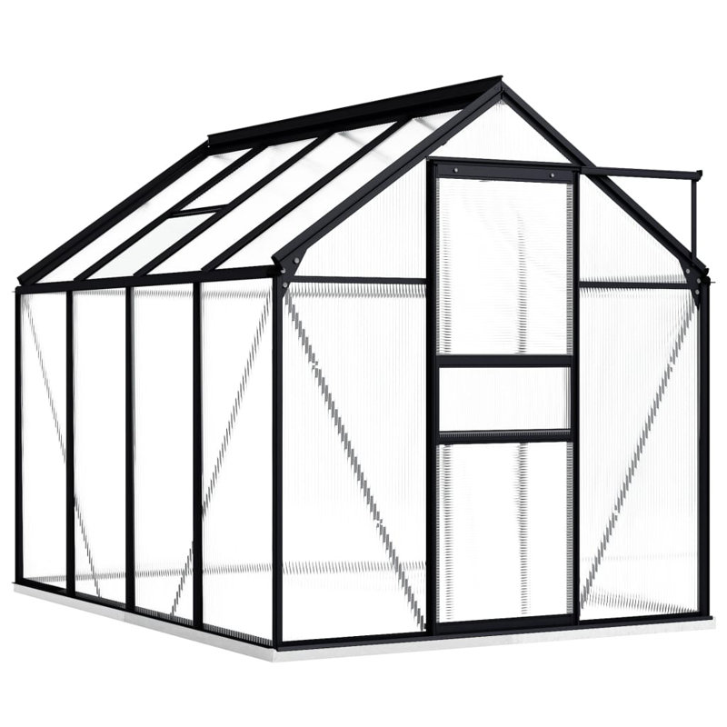 51.2' W x 122' D Hobby Greenhouse, 79.5" H x 74.8" W x 98.4" D
