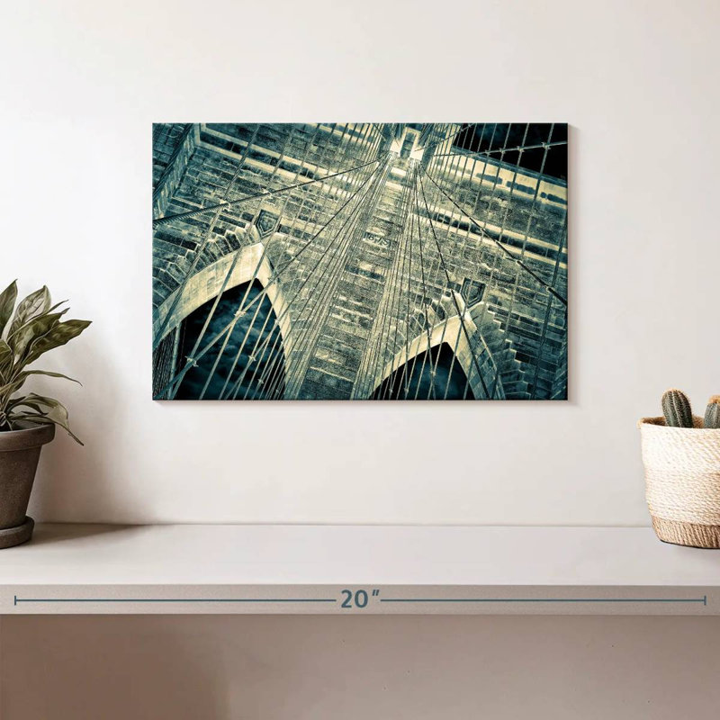 Lilie Brooklyn Bridge At An Angle, 8" H x 12" W