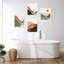 Ensemble de 4 impressions de décorations murales encadrées sur papier, 4 pièces-93012641-93012643