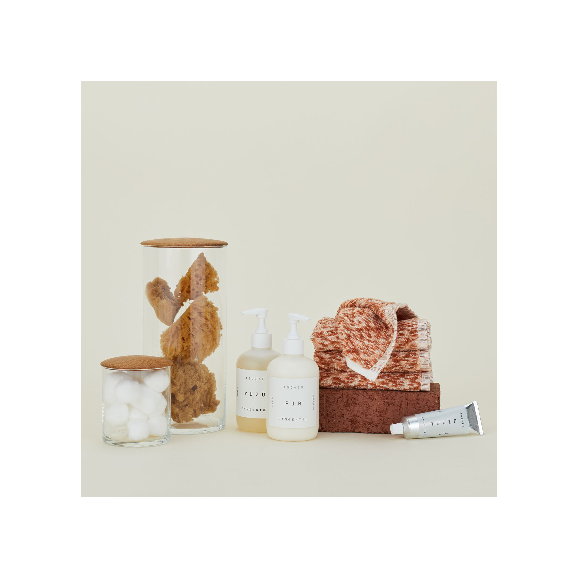  Cotton, Hand Towel - 1 Pack, Blush/Terracotta