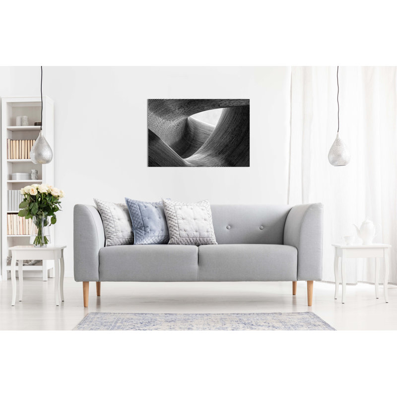 Architecture Curved Sculpture - Wrapped Canvas Print, 20cm H x 31cm W