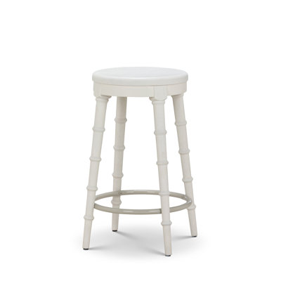 Tabouret de comptoir Bimini, blanc délavé