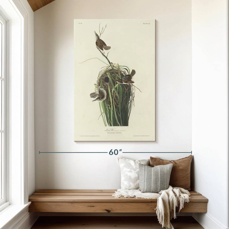 Keiri Marsh Wren, 48" H x 32" W