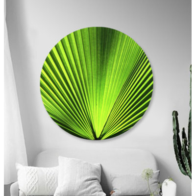 Palmier vert - impression sur verre