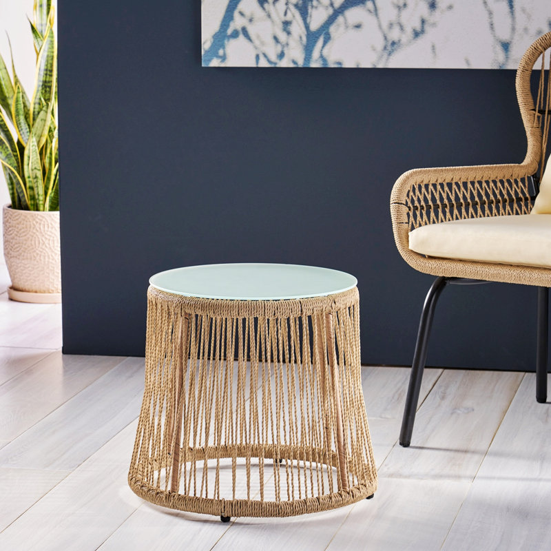 Top End Table, Brown