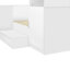 Lit plateforme double en bois avec 6 tiroirs, tablettes, bureau et garde-robe, blanc-1194377866