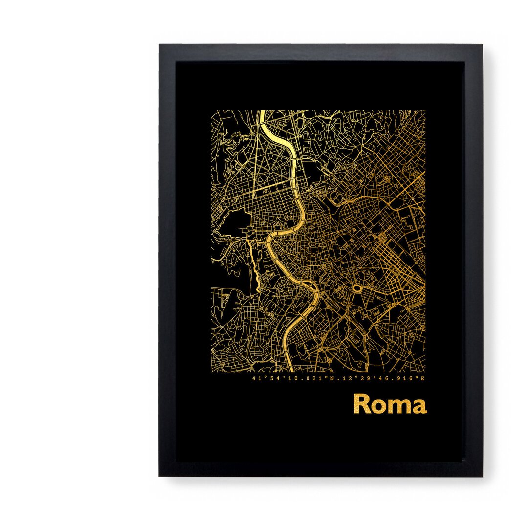 Gerahmter Grafikdruck Roma