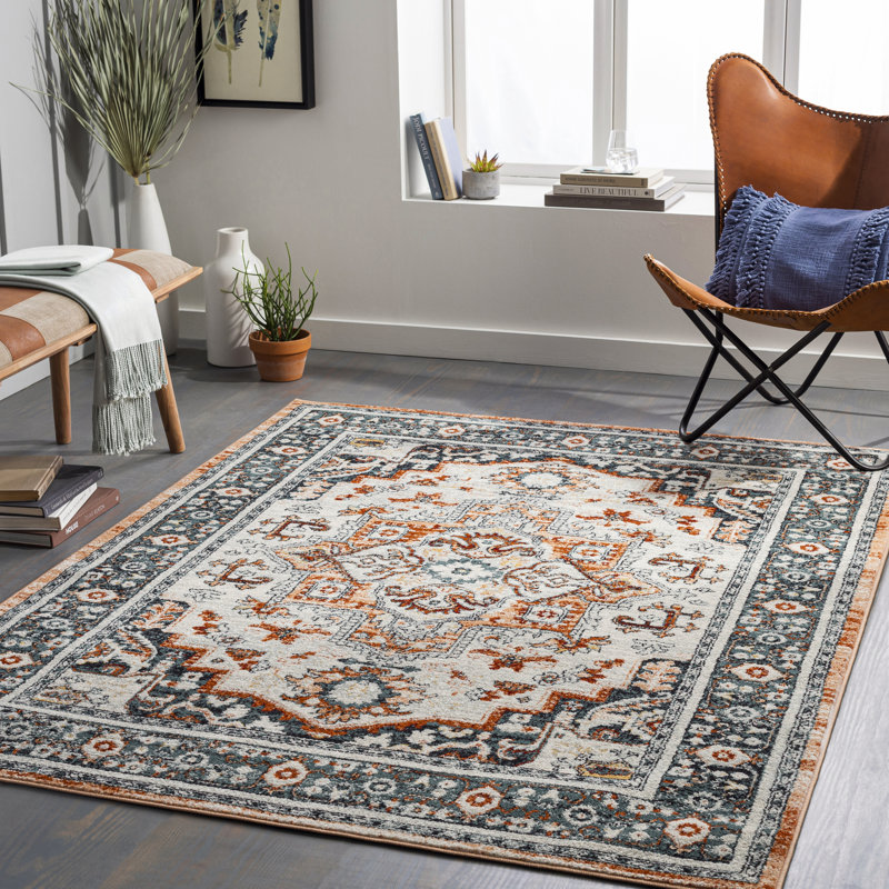 Aldusa Oriental Indoor Rug, Rectangle 5'3" x 7'