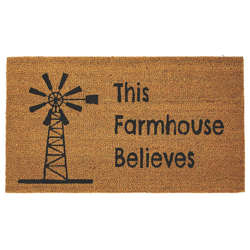 This Farmhouse Believes 29,75 "x 17" Tapis de porte