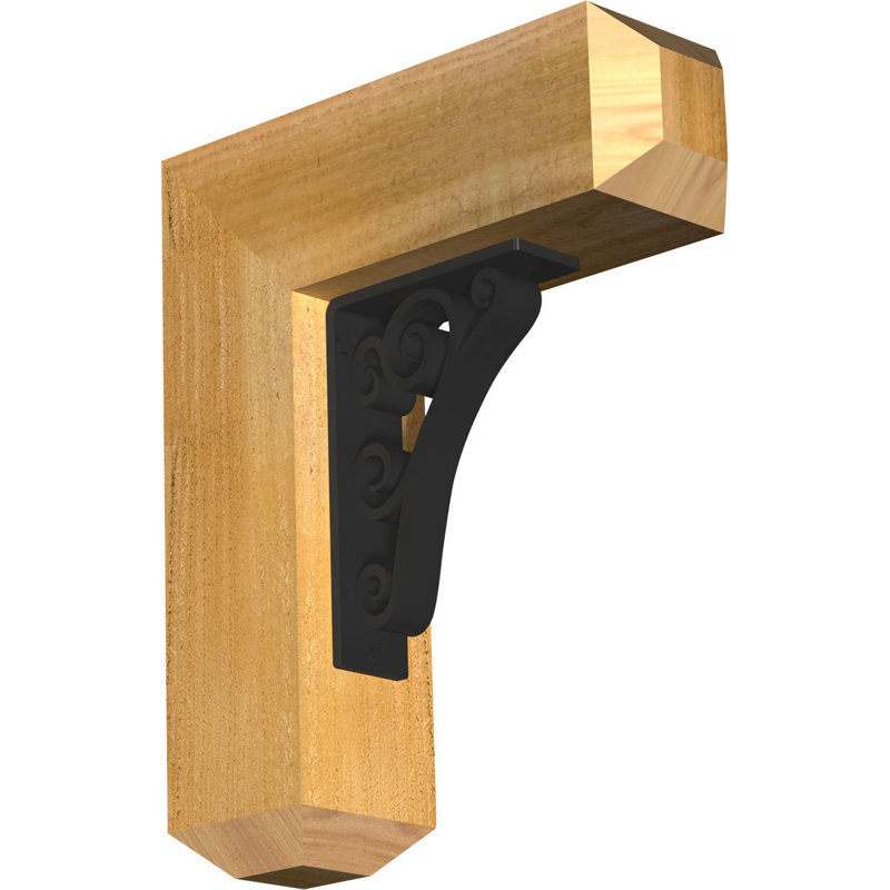 Support pour sciure brute, cèdre rouge occidental l 4 po x P 9 1/2 po x H 12 po Tristan Craftsman Ironcrest