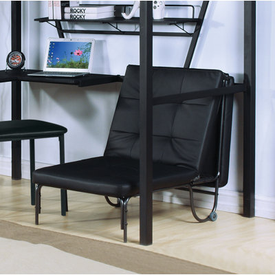 Fauteuil futon simple à dossier capitonné de 28 po de large Pamie Nebinger
