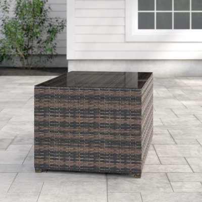 Fully Assembled Modern Brown Coffee Table for Living Room