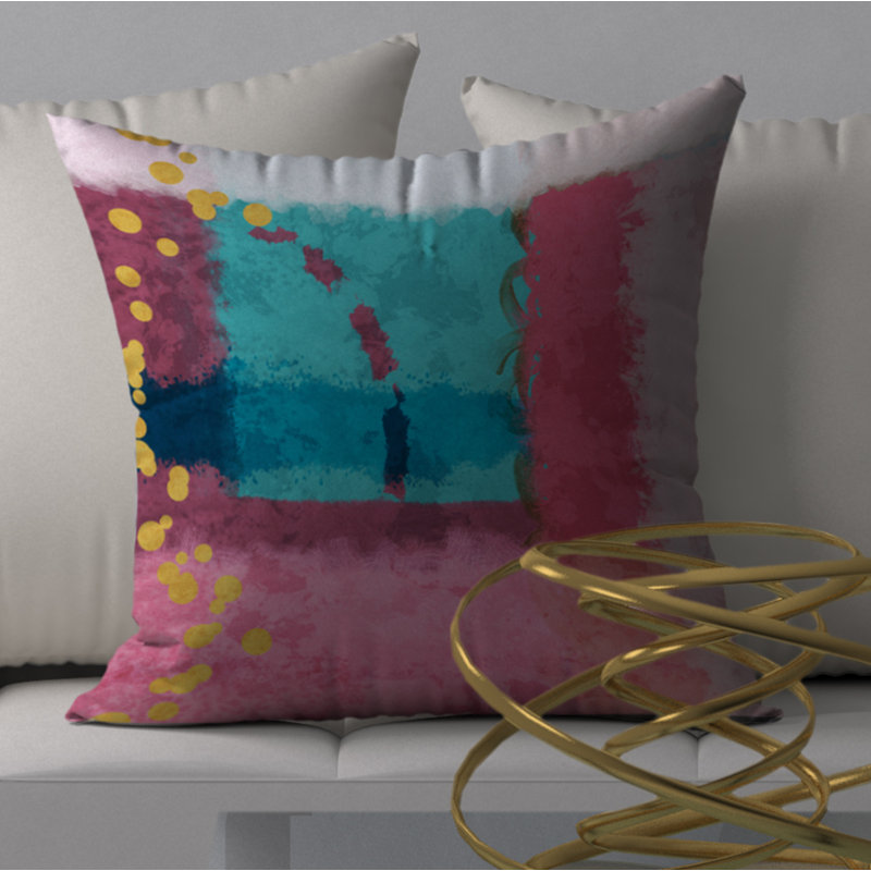  Housse de coussin carré et insert 20e siècle Alive, 20 po X 20 po