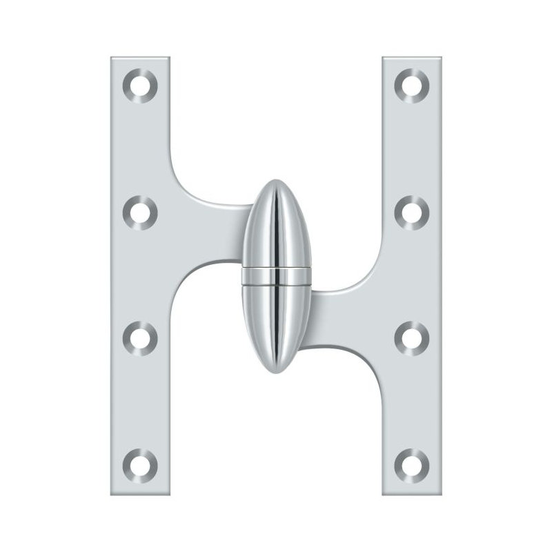Hinge, Polished Chrome, Left Hand