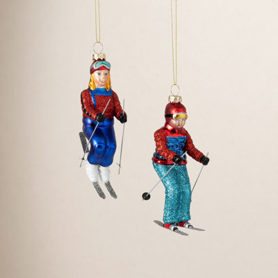 Glass Holiday Shaped Ornament