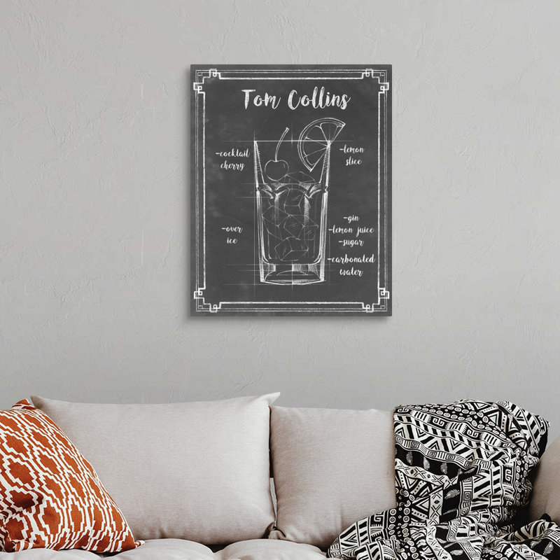 Mixology II - impression sur toile, Toile tendue, H 30 po x l 24 po x P 1,25 po