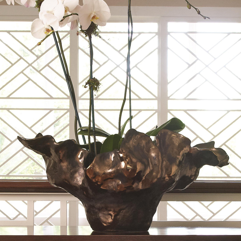 Bradie Meteor Bowl, Bronze, 14.5" H x 20" W x 29" D